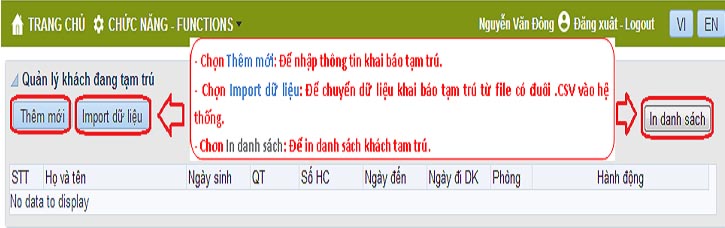 Thêm mới người nước ngoài cư trú