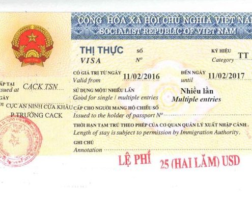 Visa thăm thân Việt Nam