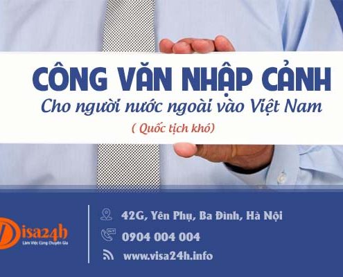 Công văn nhập cảnh cho người nước ngoài vào Việt Nam