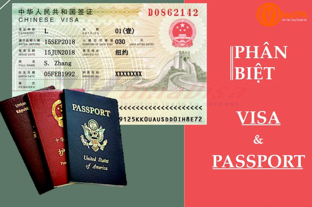 xuất trình passport và visa